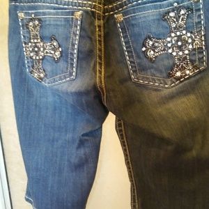 Miss Me Bermuda jean shorts like new